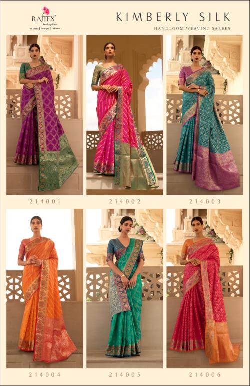Rajtex Saree Kimberly Silk 214001-214006 Price - 7470