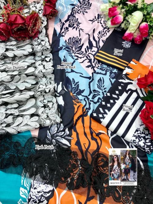 AL Amra Aanaya Lawn ZF-16 Price - 1050