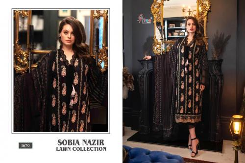 Shree Fab Sobia Nazir Lawn Collection 1670 Price - 1149