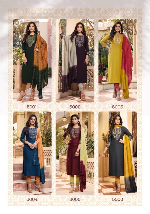 Ladies Flavour Kashish 5001-5006 Price - 7830