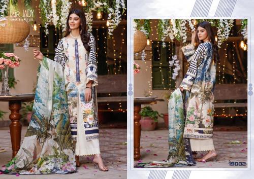 Fairlady Baroque Luxury Lawn Collection 19002 Price - Chiffon Dup-649 , Cotton Dup-675	