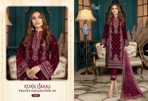 Shree Fab Adan Libaas Velvet Collection 3283 Price - 1649