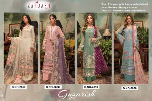 Khayyira Suits Zarqash Guzarish 2057-2060 Price - 5996