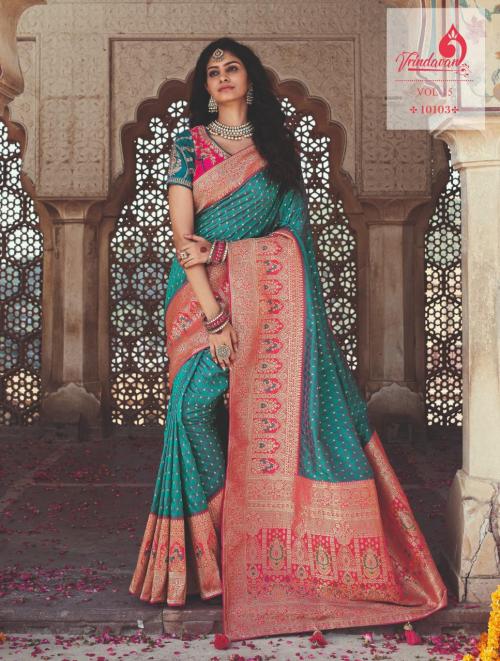 Royal Saree Vrindavan Vol-5 10103-10117 Series 