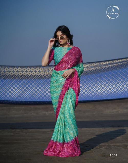 Ashima Bandhani Foily 1001 Price - 900