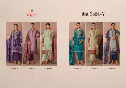 DEEPSY SUITS BIN SAEED - 7 29001 TO 29006 Price - 6294