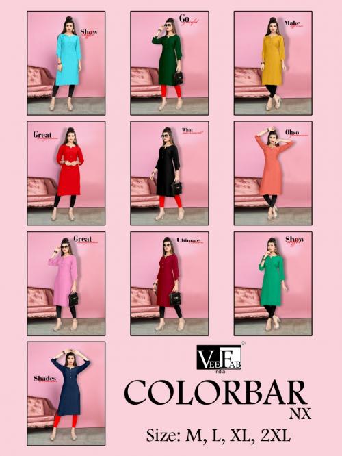 Vee Fab India Colourbar 999 Color  Price - 350
