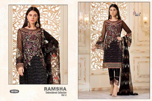 Shree Fabs Ramsha Embroidered Collection 8154