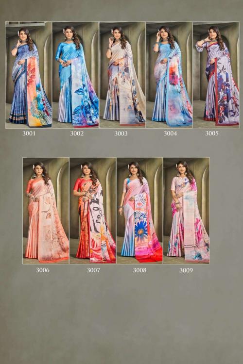 ASH DESIGNER SE RAINA VOL-1 3001 TO 3009 Price - 8955