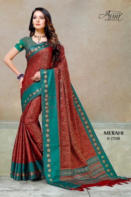 Aura Saree Merahi Silk 17105 Price - 915