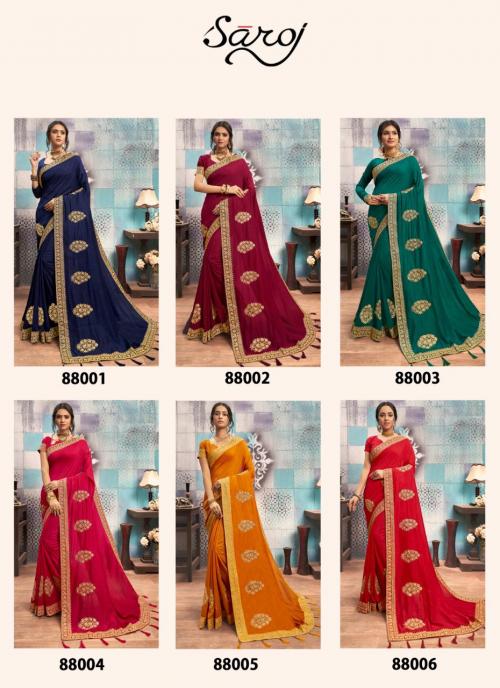 Saroj Saree Himanshi 88001-88006 Price - 7230