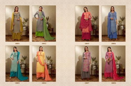 Kessi Fabrics Alfaaz 10051-10058 Price - 6792
