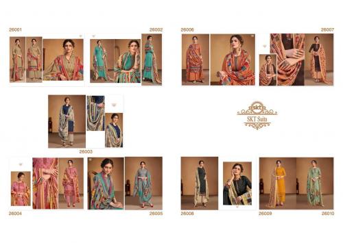 SKT Suits Pashmina Zohra 26001-26010 Price - 5500