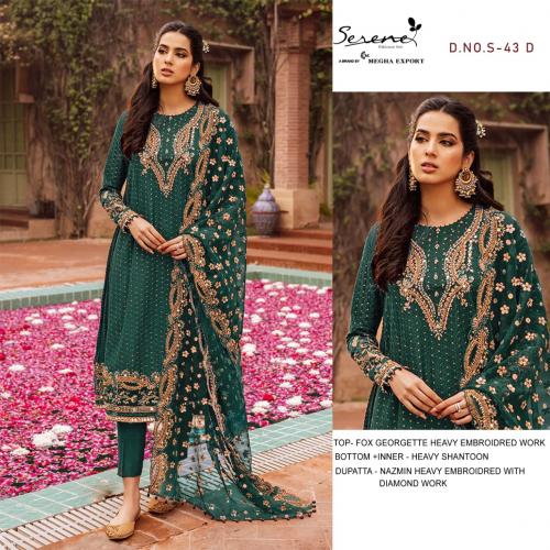 Serene Pakistani Suit S-43-D Price - 1195