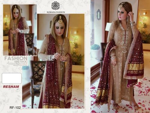 Rumaisa Fashion Resham RF-102 Salwar Kameez