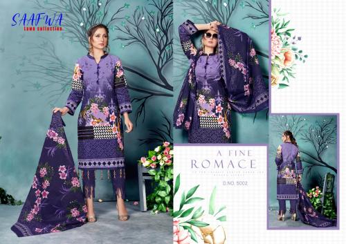 Madhav Fashion Saafwa Lawn Collection 5002 Price - 420