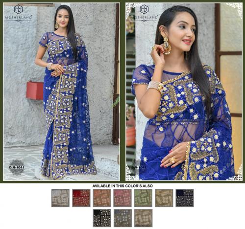Motherland Net Designer Wedding Saree 1041 Price - 4755