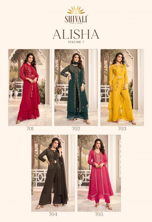 Shivali Iconic Trend Alisha  701-705 Price - L-10245, Xl- 10745	
