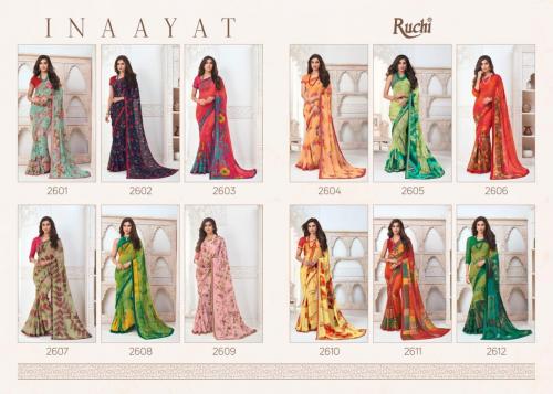 Ruchi Saree Inaayat 2601-2612 Price - 9960
