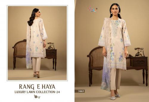 SHREE FAB RANG E HAYA LUXURY LAWN COLLECTION VOL-01 3463 Price - Chiffon Dup - 649, Cotton Dup - 700