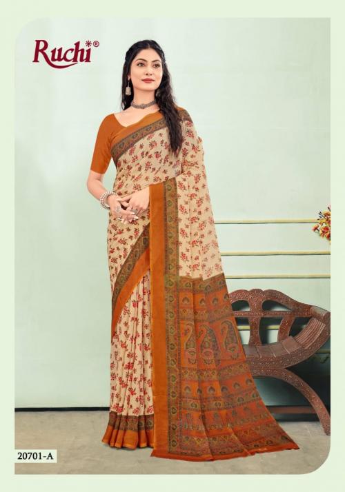 Ruchi Saree Star Chiffon 20701-A Price - 467
