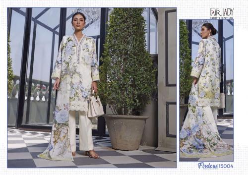 Fair Lady Firdous Digital Collection 15004 Price - Chiffon Dup-675 , Cotton Dup-725	