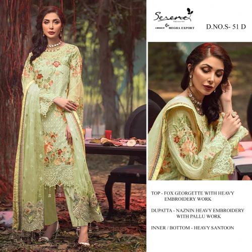Serene Pakistani Suit S-51-D Price - 1335