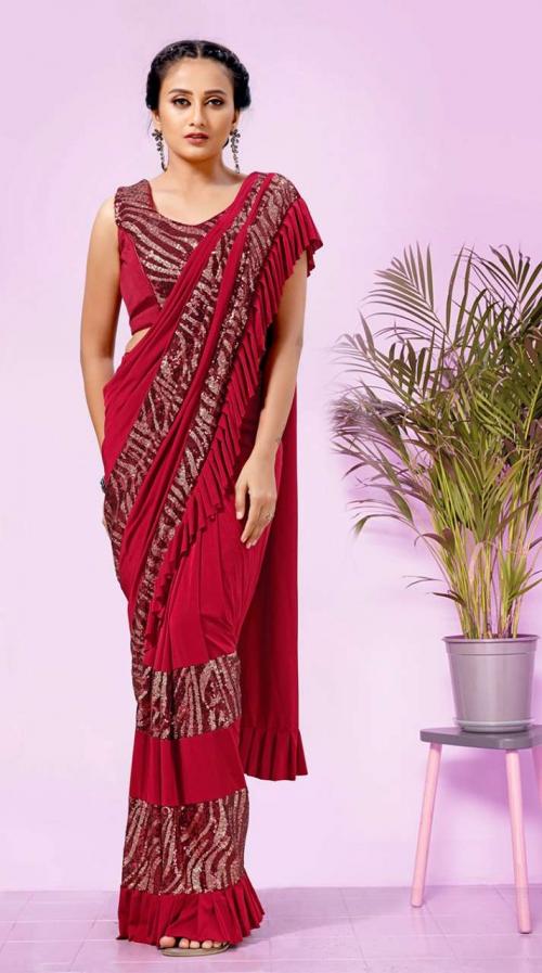 Aamoha Trendz Ready To Wear Designer Saree 101832 Colors 