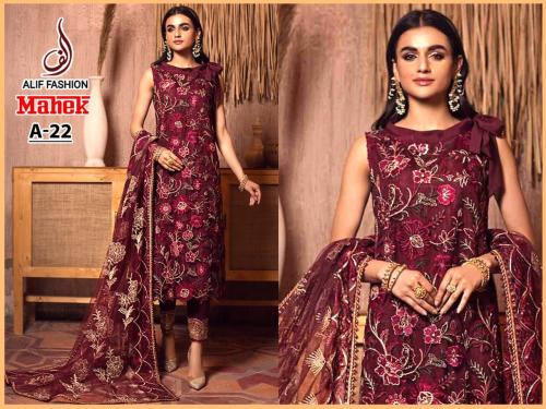 Alif Fashion Mehek A-22 Design 