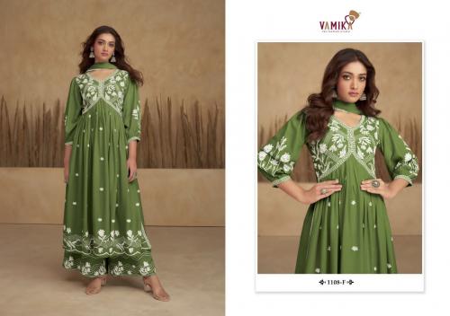 Vamika Fashion Aadhira Vol-6 Silver 1108-F Price - 1345