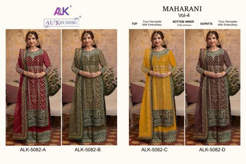 AL KHUSHBU MAHARANI VOL-4 5082-A TO 5082-D Price - 5796