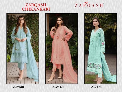Zarqash Chikankari Z-2148 to Z-2150 Price - 3897