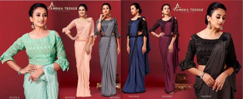 Aamoha Trendz Ready To Wear Designer Saree 1015735 Colors  Price - 9150
