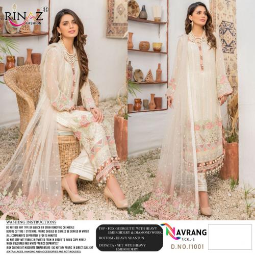 Rinaz Fashion Navrang Vol-1 11001-11005 Series 