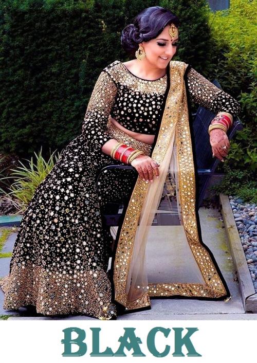 Bollywood Designer Lehenga LG-312 Black Price - 1399