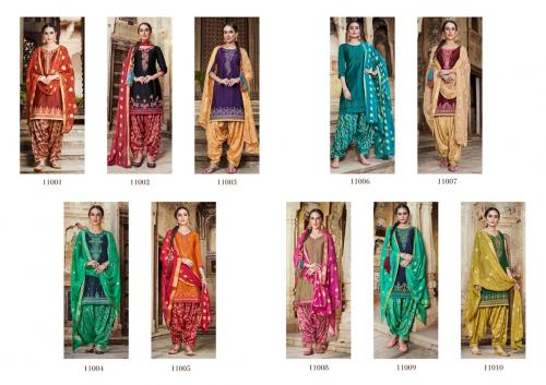 Kessi Fabrics Kalaroop Rivaaz By Patiyala 11001-11010 Price - 11990