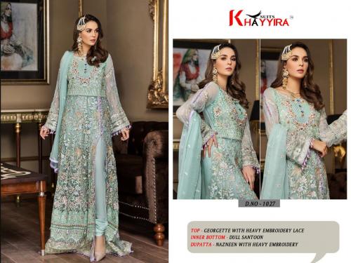 Khayyira Suits Maryam Gold 1027 Price - 1399