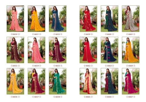 Palav Saree Shankham 6650-6667 Price - 23835