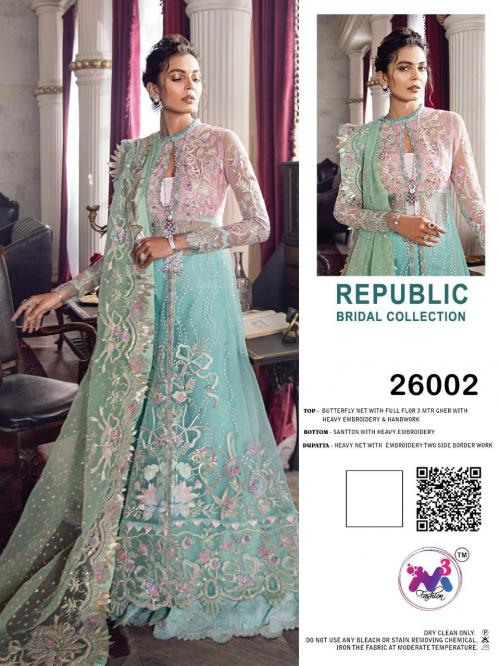 M3 Fashion Republic Bridal Collection 26002 Price - 1499