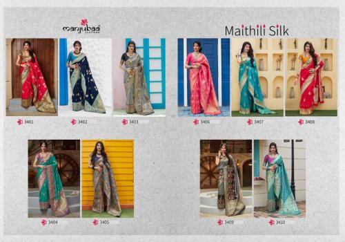 Manjubaa Maithili Silk 3401-3410 Price - 19300