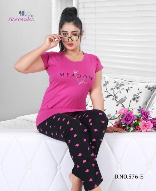 Kavyanshika Fashion 576 E Price - Size Wise S-400,M-415, L-430