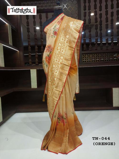 Tathastu Saree 44 Orenge Price - 2275