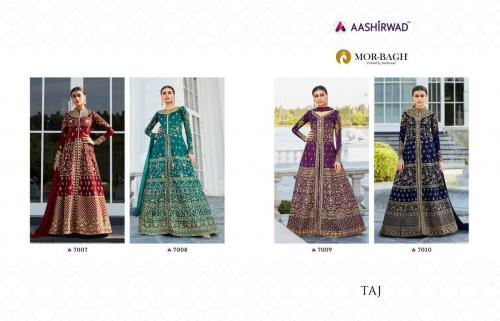 Aashirwad Creation Mor-Bagh Taj 7007-7010 Price - 9180