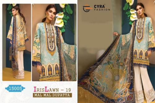 Cyra Fashion Iris Lawn 19 Hit Designs 15005 Price - 1200