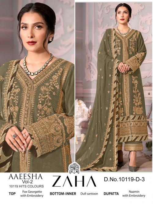 ZAHA AAEESHA VOL-2 10119-D-3 Price - 1399