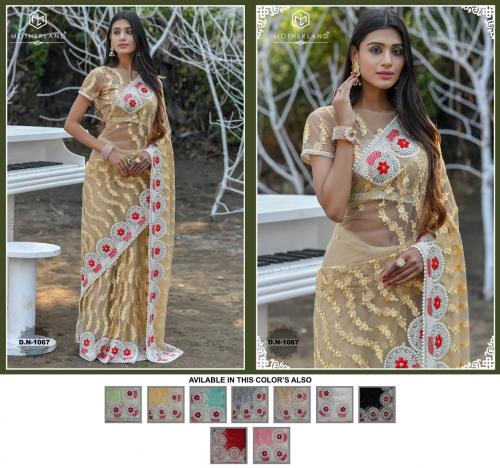 Motherland Net Designer Wedding Saree 1067 Price - 4635