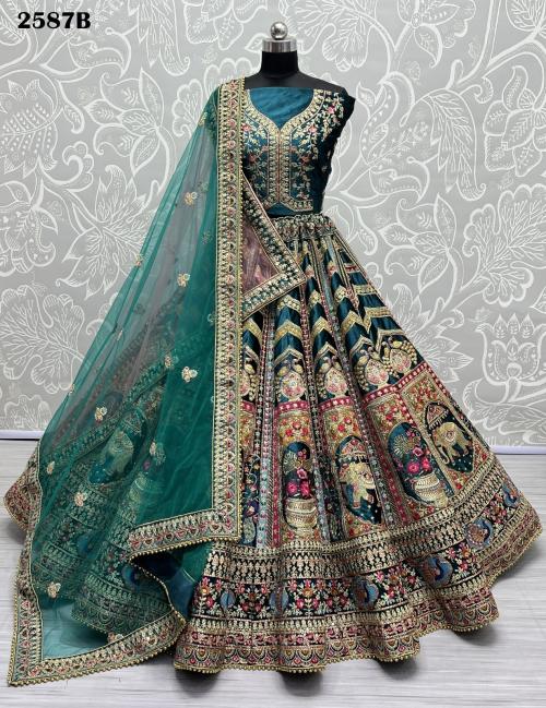 Anjani Art Bridal Lehenga Choli 2587-B Price - 13199