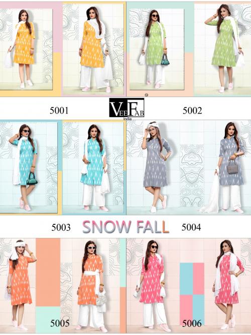 Vee Fab India Snow Fall 5001-5006 Price - 3240