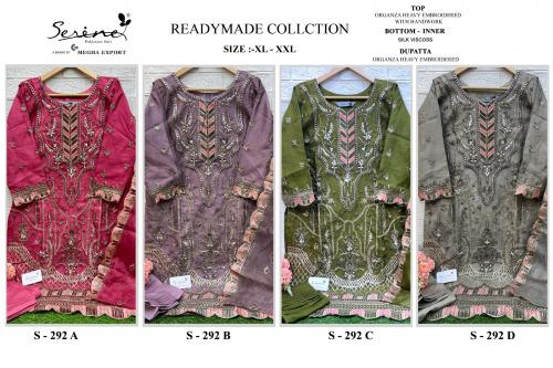 SERINE READYMADE COLLECTION S-292-A TO S-292-D Price - 6196