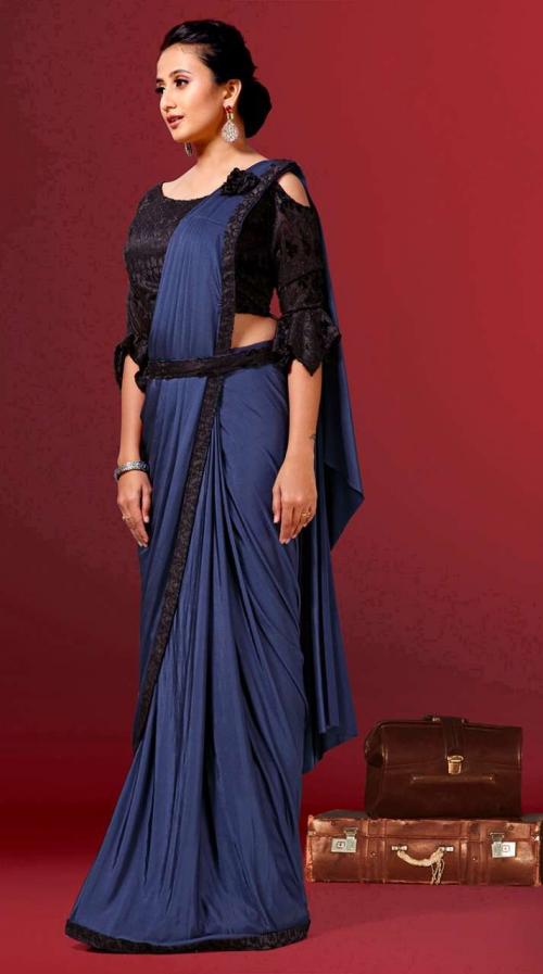 Aamoha Trendz Ready To Wear Designer Saree 1015735-D Price - 1525